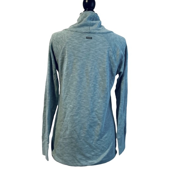 Columbia Cowl Adjustable Neck Fleece Lined Pull Over Tunic Athletic Sweatshirt - Picture 3 of 11